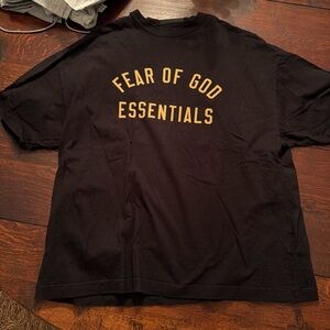 Essentials Black Crew Neck Tee